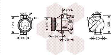 Van Wezel 5300K479 - Компрессор кондиционера unicars.by