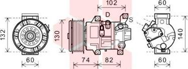 Van Wezel 5300K607 - Компрессор кондиционера unicars.by