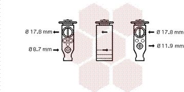 Van Wezel 09001244 - Расширительный клапан, кондиционер unicars.by