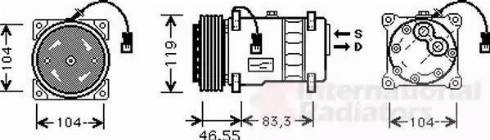 Van Wezel 0900K019 - Компрессор кондиционера unicars.by