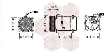 Van Wezel 0900K158 - Компрессор кондиционера unicars.by