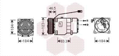 Van Wezel 0900K257 - Компрессор кондиционера unicars.by