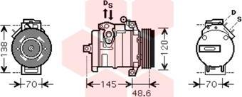 Van Wezel 0600K345 - Компрессор кондиционера unicars.by