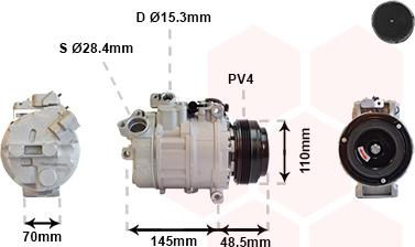 Van Wezel 0600K309 - Компрессор кондиционера unicars.by