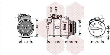 Van Wezel 0600K318 - Компрессор кондиционера unicars.by