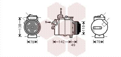 Van Wezel 0600K389 - Компрессор кондиционера unicars.by