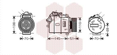 Van Wezel 0600K384 - Компрессор кондиционера unicars.by