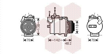 Van Wezel 0600K386 - Компрессор кондиционера unicars.by