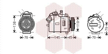 Van Wezel 0600K383 - Компрессор кондиционера unicars.by