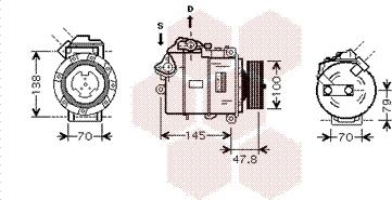 Van Wezel 0600K331 - Компрессор кондиционера unicars.by