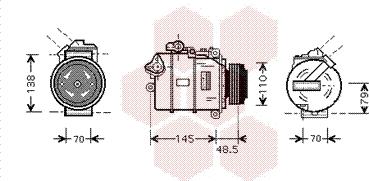 Van Wezel 0600K332 - Компрессор кондиционера unicars.by