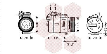 Van Wezel 0600K329 - Компрессор кондиционера unicars.by