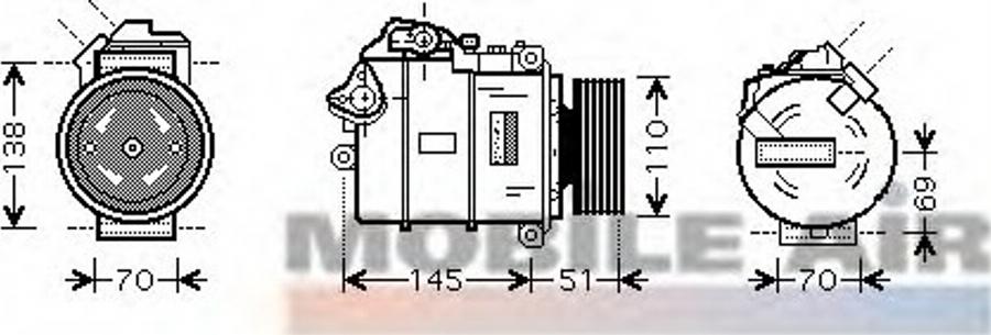 Van Wezel 0600K320 - Компрессор кондиционера unicars.by