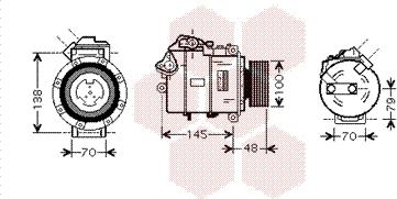 Van Wezel 0600K328 - Компрессор кондиционера unicars.by