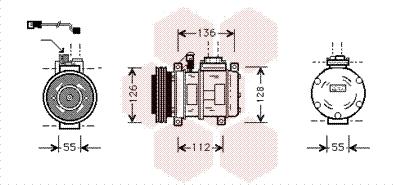 Van Wezel 0600K228 - Компрессор кондиционера unicars.by