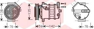 Van Wezel 0100K131 - Компрессор кондиционера unicars.by