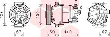 Van Wezel 0100K126 - Компрессор кондиционера unicars.by