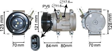 Van Wezel 0800K037 - Компрессор кондиционера unicars.by