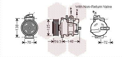 Van Wezel 0300K330 - Компрессор кондиционера unicars.by