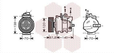 Van Wezel 0300K263 - Компрессор кондиционера unicars.by