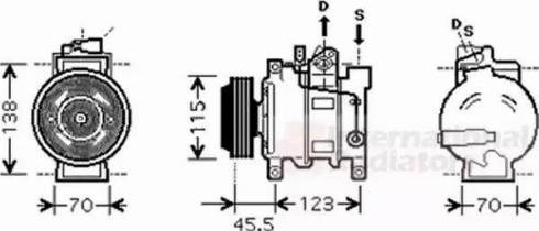 Van Wezel 0300K281 - Компрессор кондиционера unicars.by