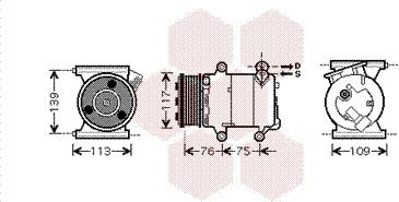 Van Wezel 0200K185 - Компрессор кондиционера unicars.by