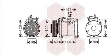 Van Wezel 0700K112 - Компрессор кондиционера unicars.by