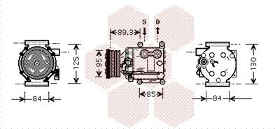 Van Wezel 1800K402 - Компрессор кондиционера unicars.by