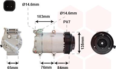 Van Wezel 1800K418 - Компрессор кондиционера unicars.by