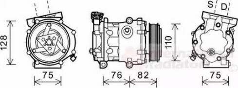 Van Wezel 1800K479 - Компрессор кондиционера unicars.by