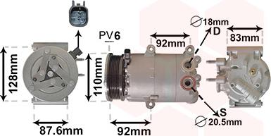 Van Wezel 1800K477 - Компрессор кондиционера unicars.by