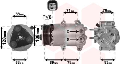 Van Wezel 1800K571 - Компрессор кондиционера unicars.by