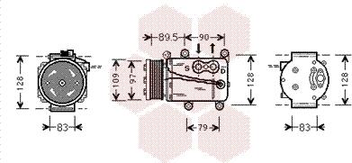 Van Wezel 1800K082 - Компрессор кондиционера unicars.by