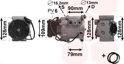 Van Wezel 1800K105 - Компрессор кондиционера unicars.by