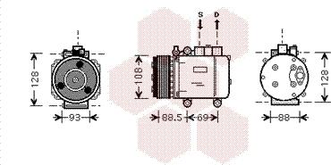 Van Wezel 1800K174 - Компрессор кондиционера unicars.by