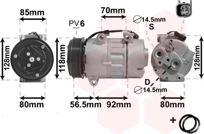 Van Wezel 1800K394 - Компрессор кондиционера unicars.by