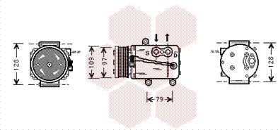 Van Wezel 1800K339 - Компрессор кондиционера unicars.by