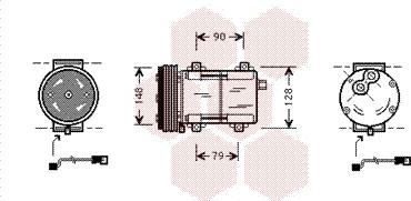 Van Wezel 1800K283 - Компрессор кондиционера unicars.by