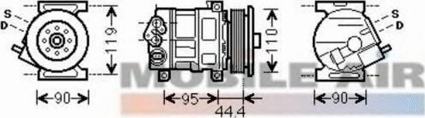 Van Wezel 1700K394 - Компрессор кондиционера unicars.by