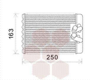 Van Wezel 82006232 - Теплообменник, отопление салона unicars.by