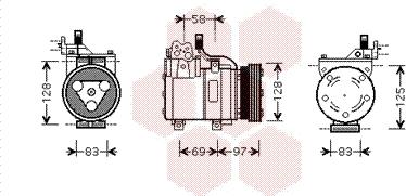 Van Wezel 8200K093 - Компрессор кондиционера unicars.by