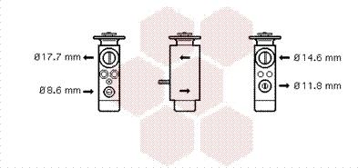 Van Wezel 30001094 - Расширительный клапан, кондиционер unicars.by