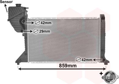 Van Wezel 30002300 - Радиатор, охлаждение двигателя unicars.by