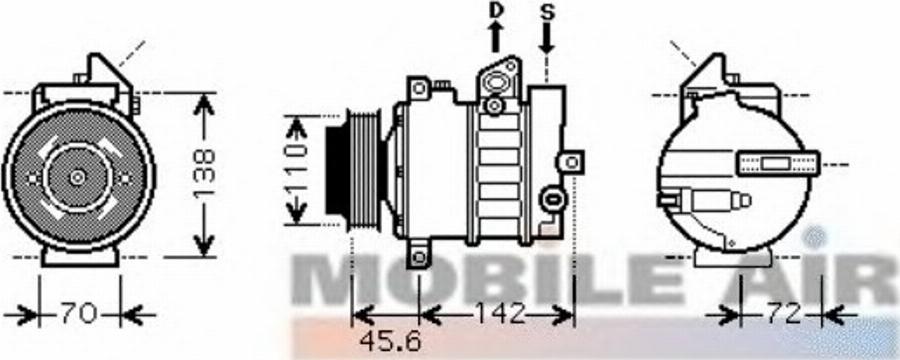 Van Wezel 30 00 K438 - Электромагнитное сцепление, компрессор unicars.by