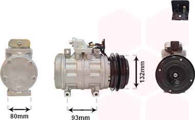 Van Wezel 3000K083 - Компрессор кондиционера unicars.by