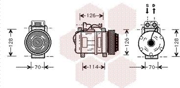 Van Wezel 3000K274 - Компрессор кондиционера unicars.by