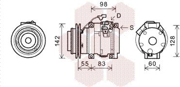 Van Wezel 3200K219 - Компрессор кондиционера unicars.by