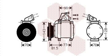 Van Wezel 3200K216 - Компрессор кондиционера unicars.by