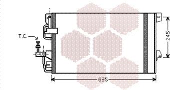 Van Wezel 37005390 - Конденсатор кондиционера unicars.by