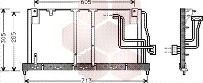 Van Wezel 37005225 - Конденсатор кондиционера unicars.by